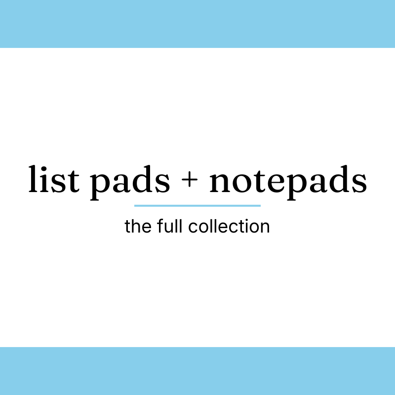 List Pads + Notepads