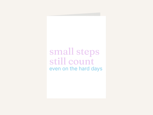 Small Steps Still Count Card