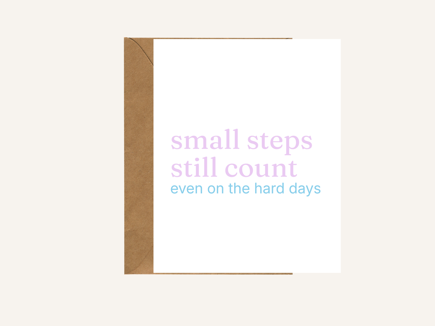 Small Steps Still Count Card