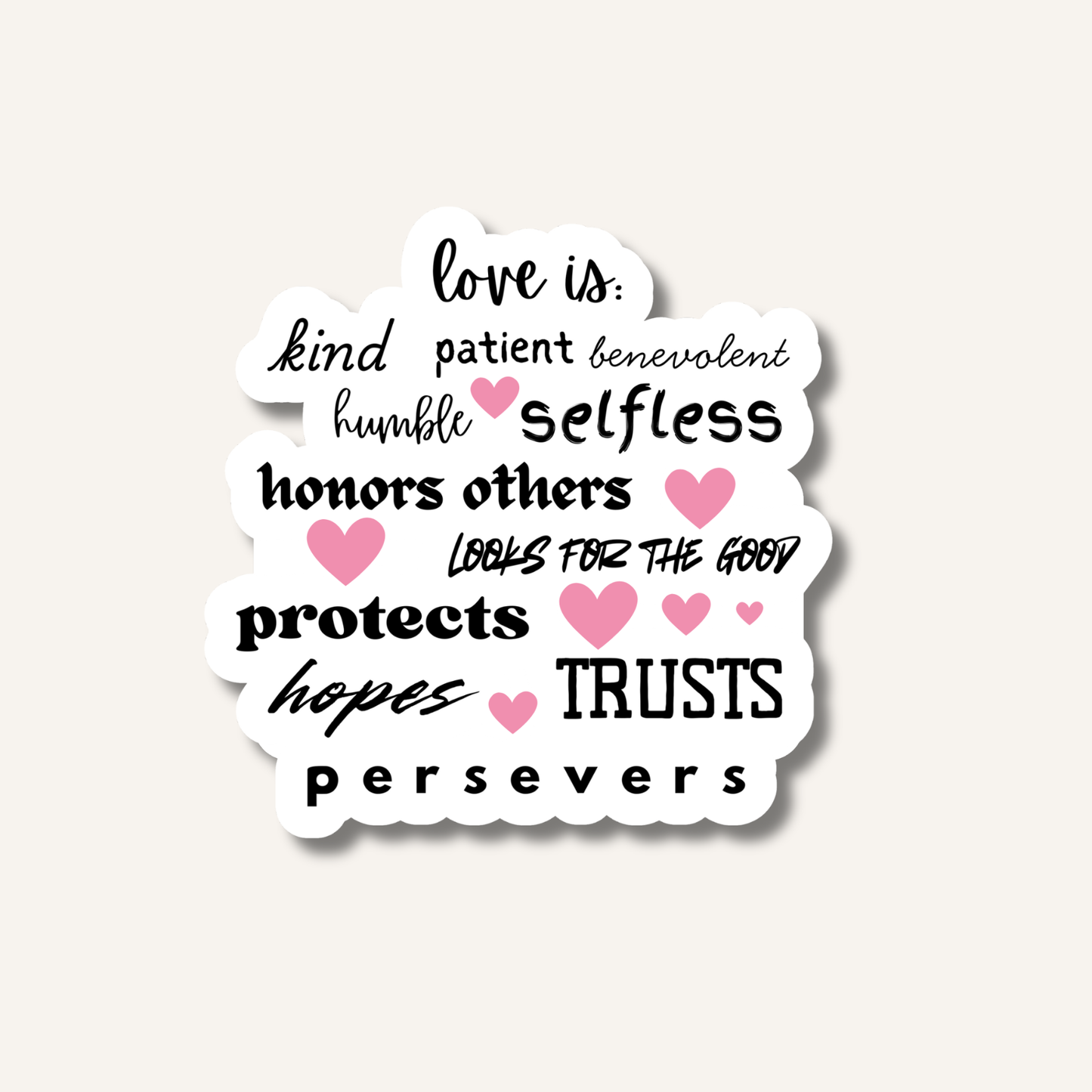 Love is Kind Sticker