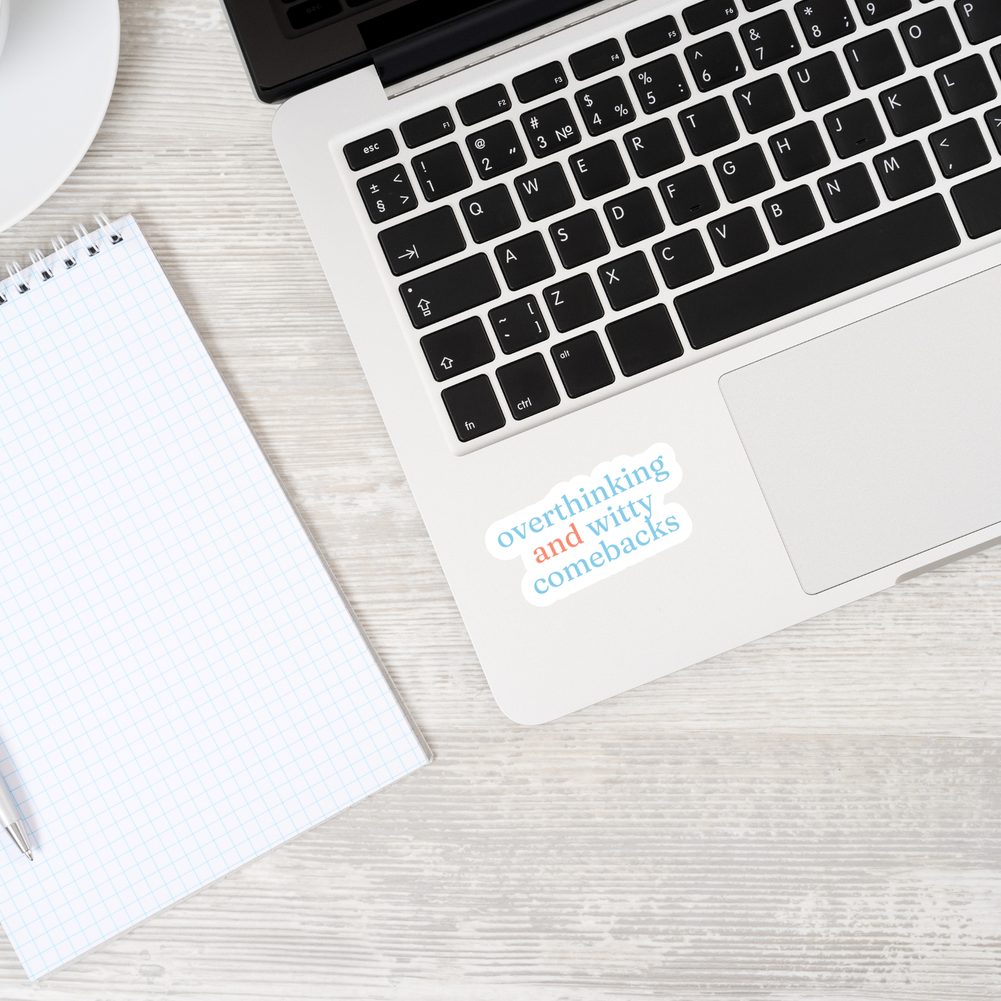 Overthinking and Witty Comebacks Sticker